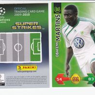 PANINI CARDS Champions LEAGUE 2009-10 Obafemi Martins VFL Wolfsburg