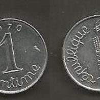 Münze Frankreich: 1 Centimes 1970