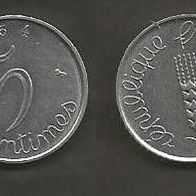 Münze Frankreich: 5 Centimes 1964