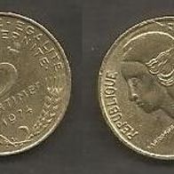 Münze Frankreich: 5 Centimes 1974