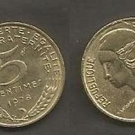 Münze Frankreich: 5 Centimes 1978