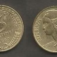 Münze Frankreich: 5 Centimes 1980