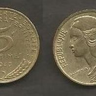 Münze Frankreich: 5 Centimes 1983