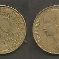 Münze Frankreich: 10 Centimes 1971