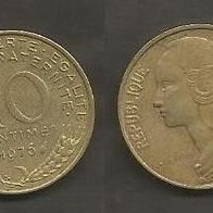 Münze Frankreich: 10 Centimes 1976