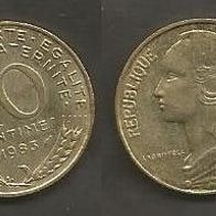 Münze Frankreich: 10 Centimes 1983
