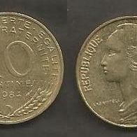 Münze Frankreich: 10 Centimes 1984