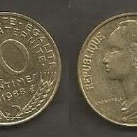 Münze Frankreich: 10 Centimes 1988