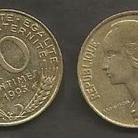 Münze Frankreich: 10 Centimes 1993