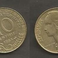 Münze Frankreich: 10 Centimes 1995