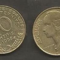 Münze Frankreich: 10 Centimes 1996