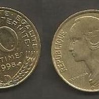 Münze Frankreich: 10 Centimes 1998