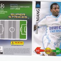 PANINI CARDS Champions LEAGUE 2009-10 Mamadou Niang Olympique Marseille