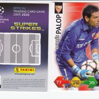 PANINI CARDS Champions LEAGUE 2009-10 Andres Palop FC Sevilla