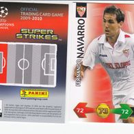 PANINI CARDS Champions LEAGUE 2009-10 Fernando Navarro FC Sevilla