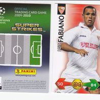 PANINI CARDS Champions LEAGUE 2009-10 Luis Fabiano FC Sevilla