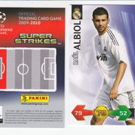 PANINI CARDS Champions LEAGUE 2009-10 Raul Albiol Real Madrid