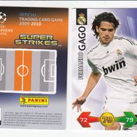 PANINI CARDS Champions LEAGUE 2009-10 Fernando Gago Real Madrid