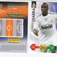 PANINI CARDS Champions LEAGUE 2009-10 Lassana Diarra Real Madrid