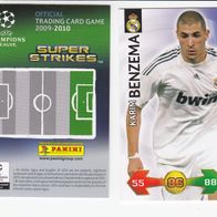 PANINI CARDS Champions LEAGUE 2009-10 Karim Benzema Real Madrid