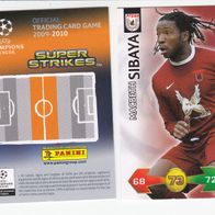 PANINI CARDS Champions LEAGUE 2009-10 Macbeth Sibaya FC Rubin Kazan