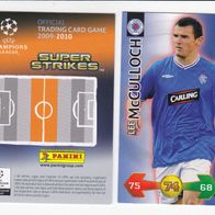 PANINI CARDS Champions LEAGUE 2009-10 Lee McCulloch Rangers FC