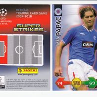 PANINI CARDS Champions LEAGUE 2009-10 Sasa Papac Rangers FC