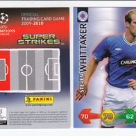 PANINI CARDS Champions LEAGUE 2009-10 Steven Whittaker Rangers FC