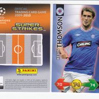 PANINI CARDS Champions LEAGUE 2009-10 Kevin Thomson Rangers FC