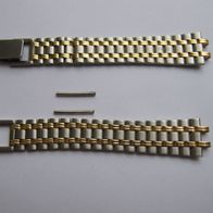 Edelstahl Armband Damen gold silber aus den 70er Jahren mit Steg