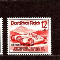 Deutsches Reich 231 Mi 695 - 697 ungest. ohne Gummi, Nürburgring 1939