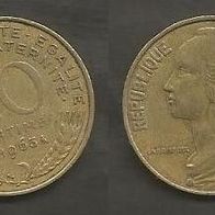 Münze Frankreich: 20 Centimes 1963