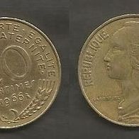 Münze Frankreich: 20 Centimes 1966