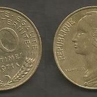 Münze Frankreich: 20 Centimes 1971