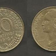 Münze Frankreich: 20 Centimes 1976