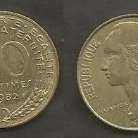Münze Frankreich: 20 Centimes 1982