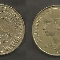 Münze Frankreich: 20 Centimes 1983