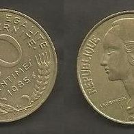 Münze Frankreich: 20 Centimes 1985