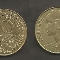 Münze Frankreich: 20 Centimes 1986