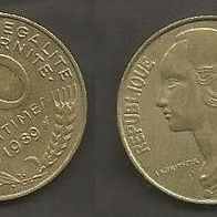 Münze Frankreich: 20 Centimes 1989