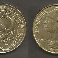 Münze Frankreich: 20 Centimes 1994