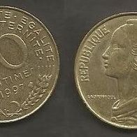 Münze Frankreich: 20 Centimes 1997