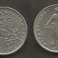Münze Frankreich: 0,5 oder 1/2 Fanc 1973