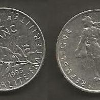 Münze Frankreich: 0,5 oder 1/2 Fanc 1995