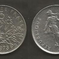 Münze Frankreich: 5 Franc 1973