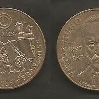 Münze Frankreich: 10 Franc 1985 - Sondermünze - 100. Todestag von Victor Hugo
