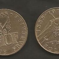 Münze Frankreich: 10 Franc 1988 - Sondermünze - Roland Garros