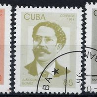 Cuba - Kuba - Mi. Nr. 3936-3938 - Cubanische Patrioten (1996) - gestempelt o