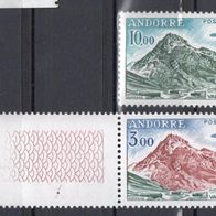 Andorra französisch postfrisch Michel Nr. 176 185 Flugpost