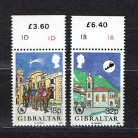 Gibraltar postfrisch Michel Nr. 517 518